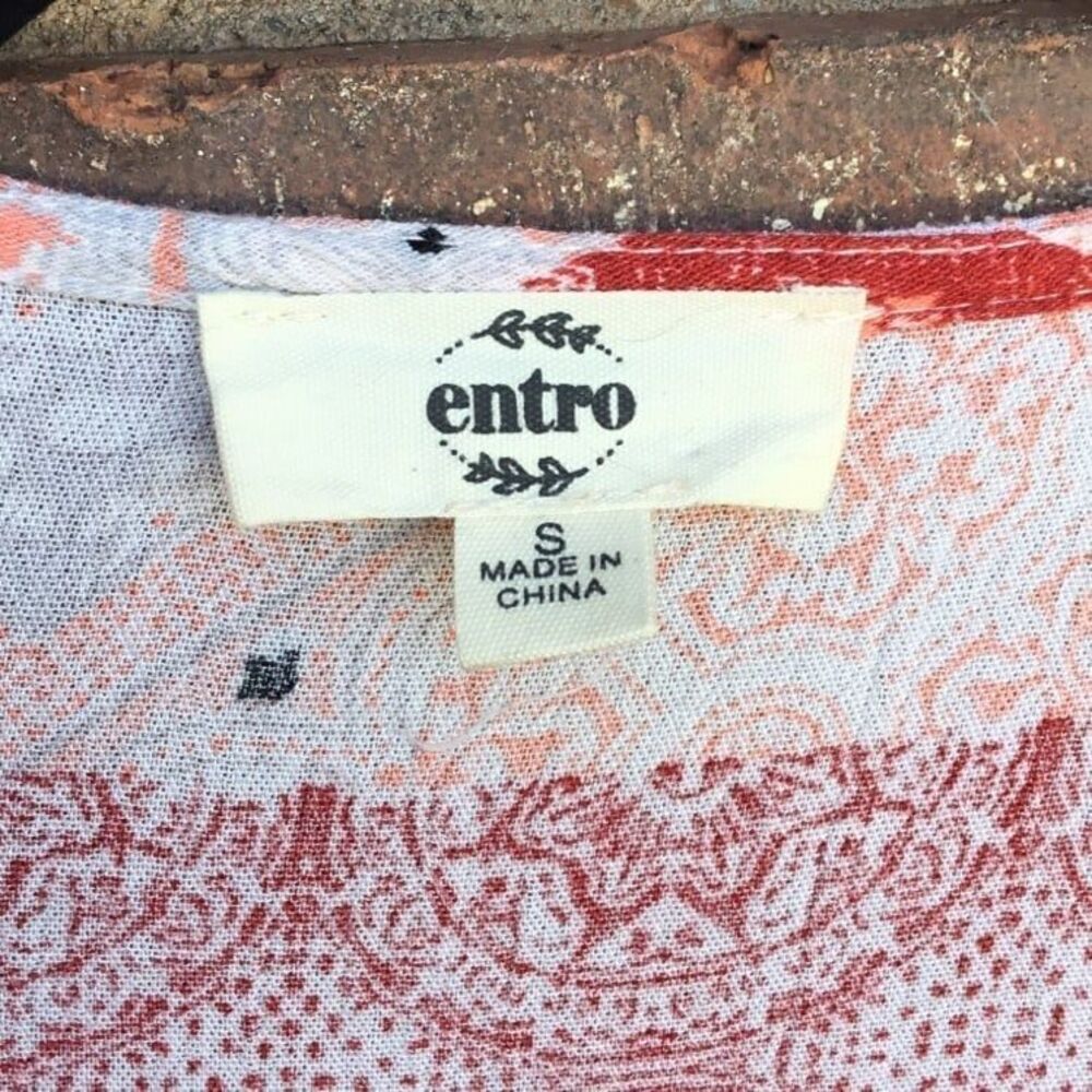 Entro patchwork open front duster cardigan coveru… - image 3